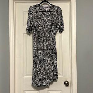 Motherhood Maternity Waist Tie Surplice Dress